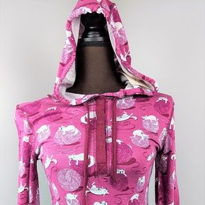 Munki Munki Perfect Pajamas Juniors Hoodie Pink SM